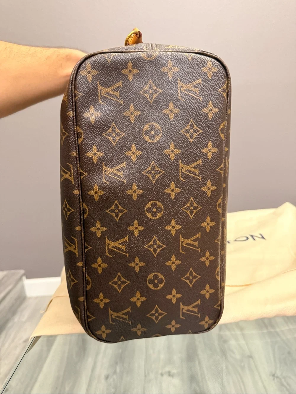 Louis Vuitton Monogram Canvas Neverfull MM Tote Bag in Brown
